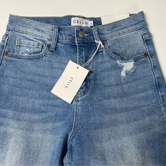 NWT CELLO Deconstructed Denim Cut Off Shorts Women's Size Small - Picture 14 of 16